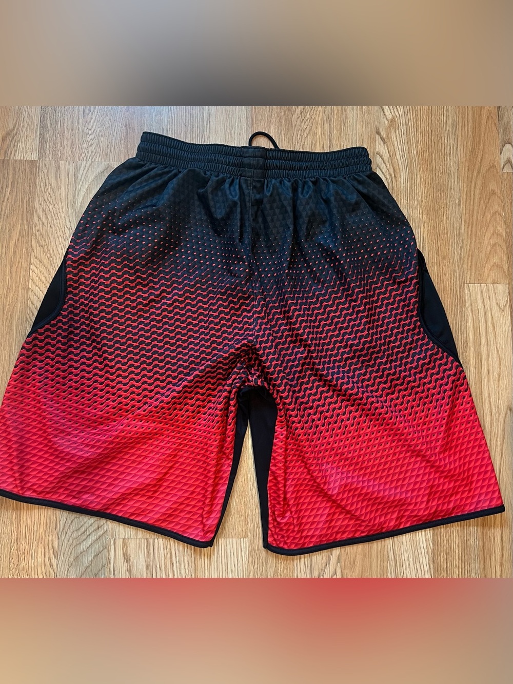 Jordan Black Shorts with Red Trim - Picture 2 of 5